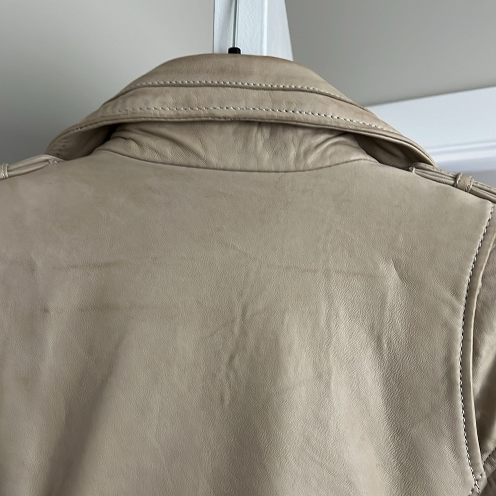 Buffalo Creme Leather Jacket - image 5